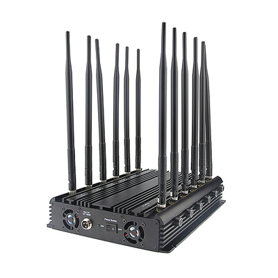 Портативные диапазоны блокатора 12 сигнала Jammer связи VHF UHF с переходником AC