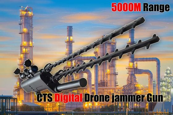 качество  Handheld Portable Drone Jammer Gun Lightweight Super Range For Military завод