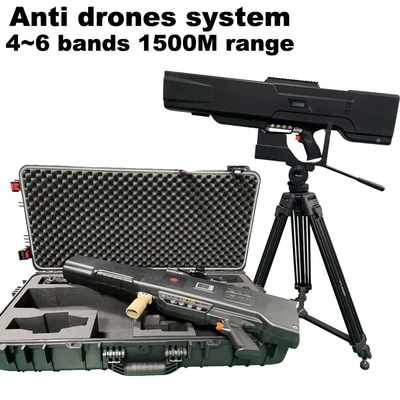 5-полосная система Anti Drone Handheld Drone Jammer от 900 МГц до 6 ГГц