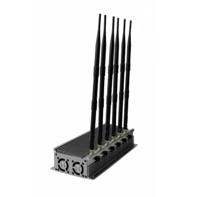 Блокатор сигнала Gsm прибора Jammer сигнала Wifi 6 антенн 1520-1670 MHz